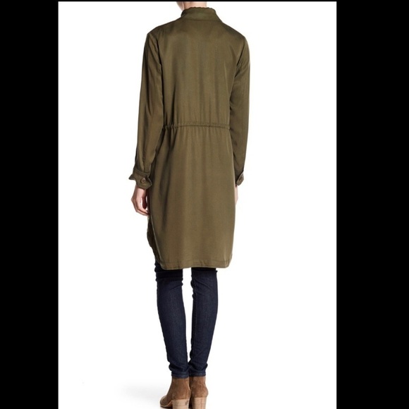 New Size M Bb Dakota Averie Drawstring Waist Military Coat NWT - Picture 3 of 8